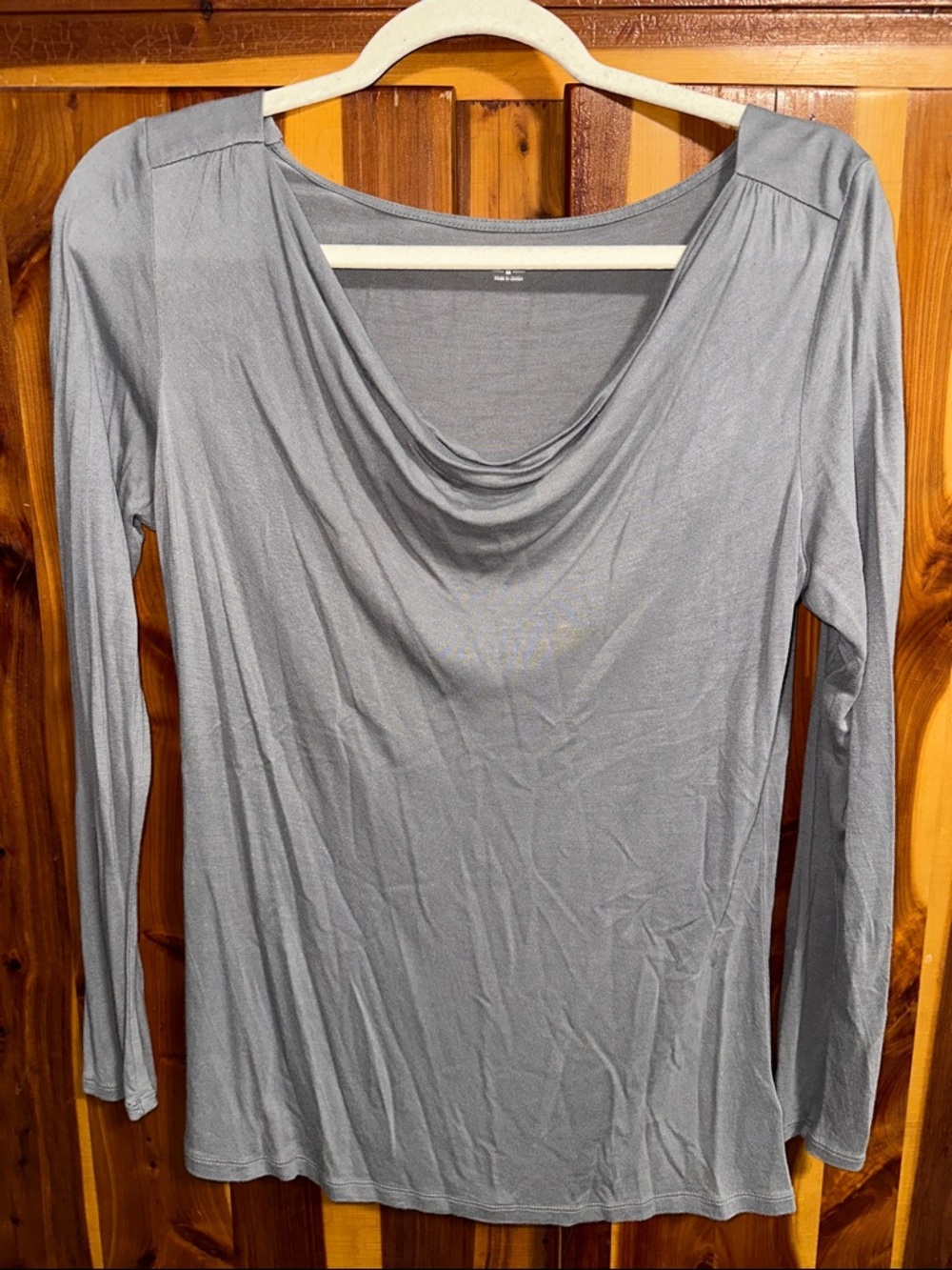 Apt 9 Essentials Sparkly Women’s Long Sleeve Draped Cowl Neck Top